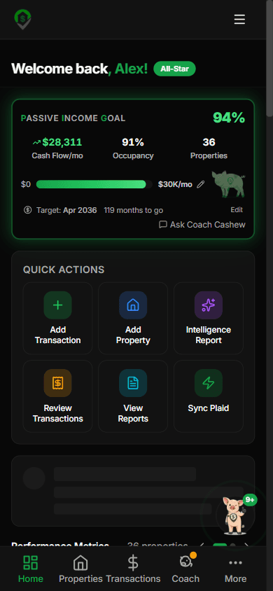 Mobile dashboard
