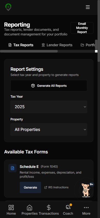 Mobile reports